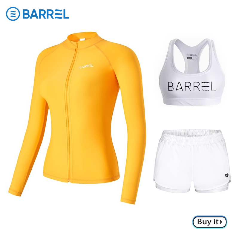 Sunshine oranges and white shorts, two fake jackets